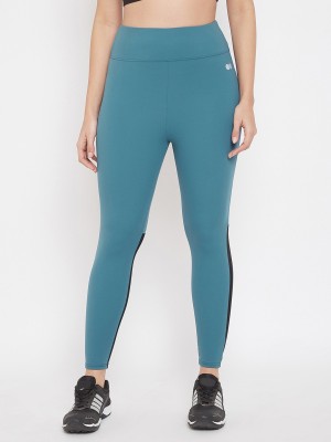 Clovia Solid Women Blue Tights