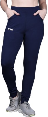 DYWER Printed Girls Dark Blue Tights