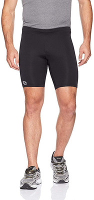 Sportinger Solid Men Black Tights