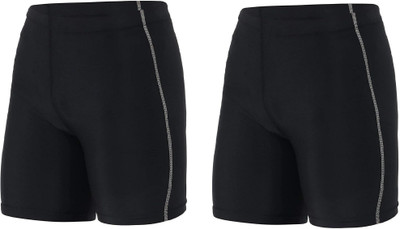 Kyk Solid Men Black Tights