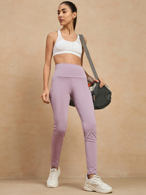 COLOR CAPITAL Solid Women Purple Tights