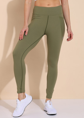barbora Solid Women Green Tights