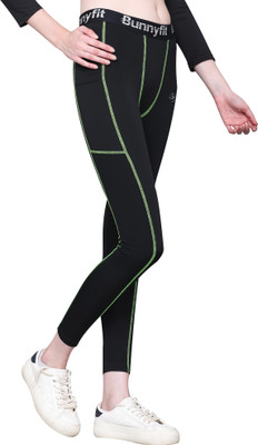 Urboholic Solid Women Black Tights