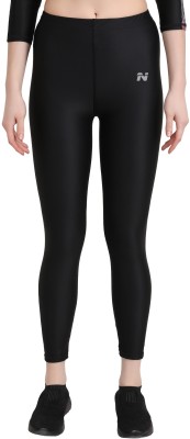 NINQ Solid Women Black Tights