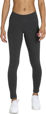 PUMA Solid Women Grey Tights