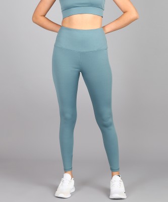 HerAthletics Self Design Women Light Blue Tights