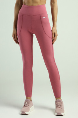 REEBOK Solid Women Pink Tights