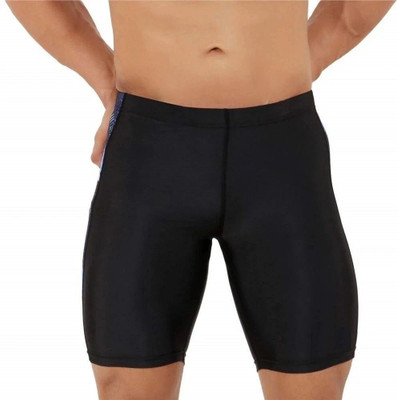 Sportinger Printed Men Black Tights