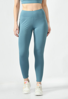 Waylene Solid Women Blue Tights