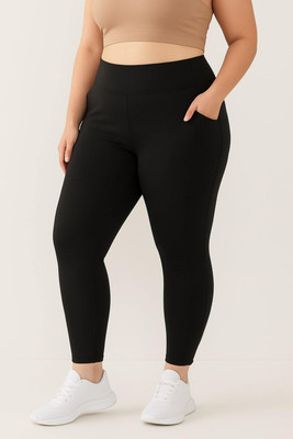 BLINKIN Solid Women Black Tights