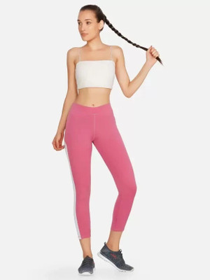 KGN HUB Color Block Women Pink Tights
