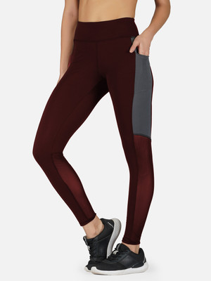 Neu Look Color Block Women Maroon Tights