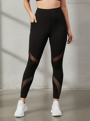 BLINKIN Solid Women Black Tights