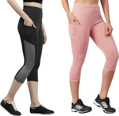 Asjeggings Solid Women Pink Tights