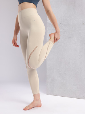 HRX by Hrithik Roshan Solid Women Grey Tights