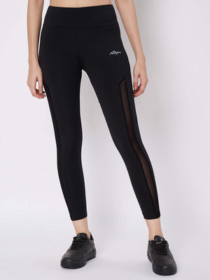 Waylene Solid Women Black Tights
