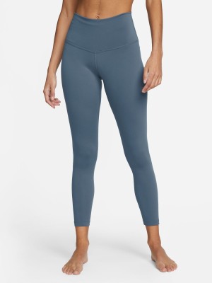 NIKE Solid Women Blue Tights