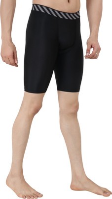 NINQ Solid Men Black Tights