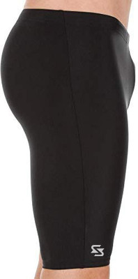 Sportinger Solid Men Black Tights