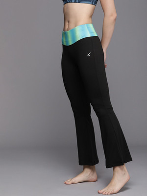 HRX by Hrithik Roshan Solid Women Black Tights
