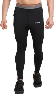 WMX Solid Men Black Tights