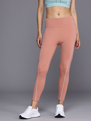 HRX by Hrithik Roshan Solid Women Red Tights