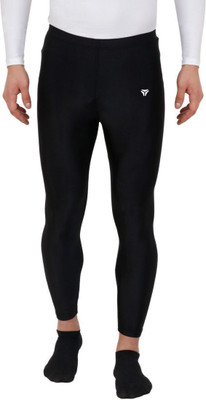 Kyk Solid Men Black Tights