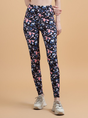 Cosvos Printed Women Multicolor Tights