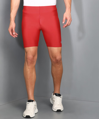 Pace International Solid Men Red Tights