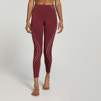 PUMA Solid Women Red Tights