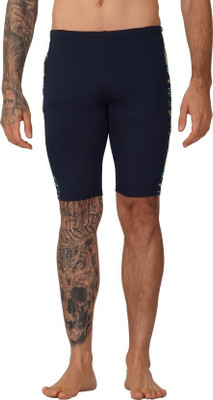 NINQ Color Block Men Black Tights