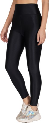 TOMKOT Solid Women Black Tights