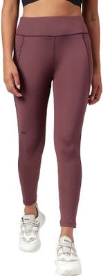 DIDA Solid Women Brown Tights