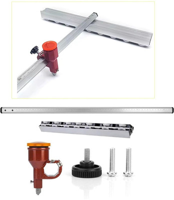 FLAMINGO ENTERPRISE 60cm T Type Aluminum Alloy Push Glass Cutter Tool for Precision Cutting Handheld Tile Cutter(0 W)
