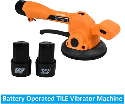 Sauran Tile Vibrator 12V Cordless Leveling Machine 3-Speed Adjustabl (TVM10) Table Top Tile Cutter(12 W)