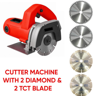RanPra Cutting Machine Saw for Tile/Marble with 2Pcs Tile & 2Pcs Wood Cutting Wheels Marble Cutter(1050 W)