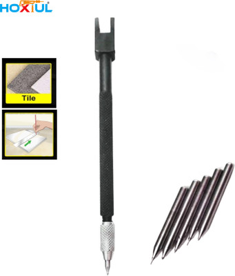 HOXIUL Tiles Cutter Pen Specially Designed to Cut Tiles Sharp Edges with 5 Extra Pin Handheld Tile Cutter(0 W)