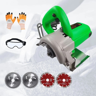 Hillgrove HGCM81M1 Cutting Machine Saw for Tile/Marble with Tile/Wood Cutting Wheels Marble Cutter(1050 W)