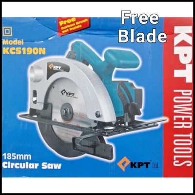 KPT 1,400W; 185mm; KCS190N; Circular Saw Cutter Machine; Free Blade Manual Cutter(1400 W)