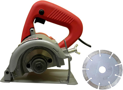 DUMDAAR Red 1400w Round Marble cutting machine with 1pc marble Cutting blade set Marble Cutter(1400 W)