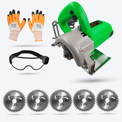 Hillgrove HGCM425M1 Cutting Machine Saw for Tile/Marble/Wood with 5Pcs Wood Cutting Wheels Marble Cutter(1050 W)