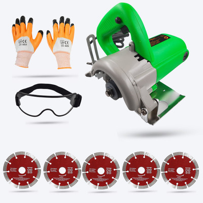 Hillgrove HGCM424M1 Cutting Machine Saw for Tile/Marble/Wood with 5Pcs Tile Cutting Wheels Marble Cutter(1050 W)