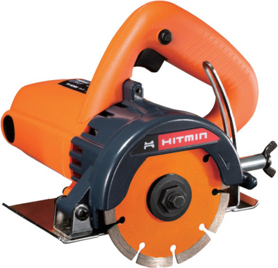 Hit Min HMCM5A S8 1400W Motor, 12000 RPM, Ergonomic Handle With Soft Grip, 125mm Corded Marble Cutter(1400 W)