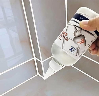 Shivatv Tile Reform Grout Sealer with Scraper – 280ml Glossy Natural(Marble Tile)