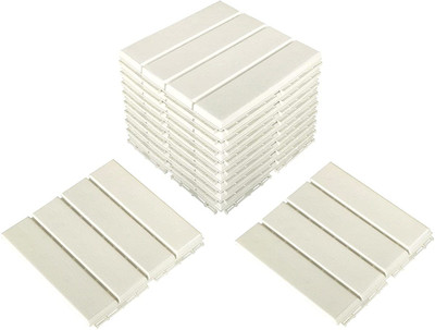 Plantex PVC Waterproof Deck Tiles for Garden/Terrace/Outdoor (1211- Pack of 1) Full Polished Wood(Interlocking Tile)