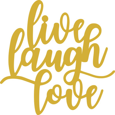 Decor Smart Live Laugh Love Black | Metal Wall Art Home Decor Modern Rustic (DMA_514G) Sign(10)