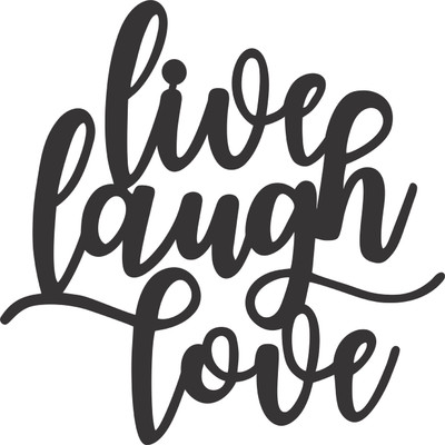 Decor Smart Live Laugh Love Black | Metal Wall Art Home Decor Modern Rustic (DMA_514B) Sign(9)