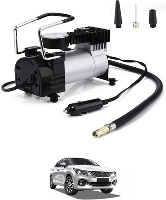 CCMM Universal 12V/150DC Silver Air Pump-32 150 psi Tyre Air Pump for Car & Bike
