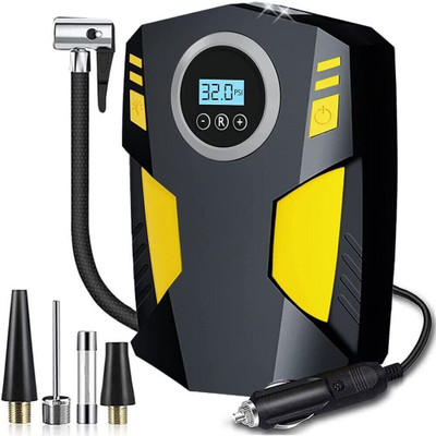 Synthiglow 150 psi Tyre Air Pump for Car & Bike(Auto Shut Off)