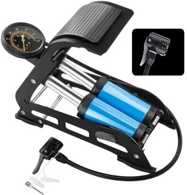 Pumpzen Double Cylinder High-Pressure Air Foot Pump BS25PZ29 160 psi Tyre Air Pump for Car & Bike(Double Foot)